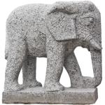 Graue 50 cm Tierfiguren für den Garten aus Granit frostfest 