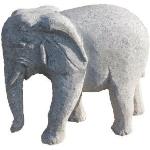 Hellgraue 15 cm Tierfiguren für den Garten aus Granit 