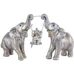 Reduzierte Silberne Elefanten Figuren Polierte 