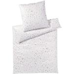 Weiße Elegante bügelfreie Bettwäsche aus Baumwolle maschinenwaschbar 135x200 