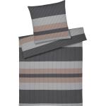 Braune Elegante Bettwäsche Sets & Bettwäsche Garnituren mit Reißverschluss aus Flanell 135x200 
