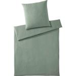 Grüne Unifarbene Elegante Bettwäsche Sets & Bettwäsche Garnituren aus Musselin 135x200 