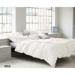 Weiße Elegante Bettwäsche aus Leinen 135x200 