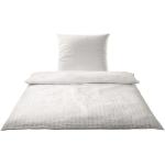 Weiße Elegante bügelfreie Bettwäsche mit Reißverschluss aus Baumwolle trocknergeeignet 