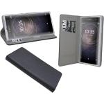 Schwarze Elegante Sony Xperia XA2 Cases Art: Flip Cases mit Bildern aus Leder 