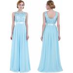 Himmelblaue Elegante Maxi Lange Abendkleider aus Chiffon für Damen Tall für Partys 