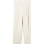 Cremefarbene Elegante COS Bundfaltenhosen aus Baumwolle für Damen Größe S 