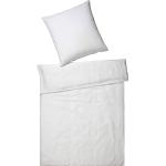 Weiße Elegante Leinenbettwäsche mit Reißverschluss aus Baumwolle 155x220 
