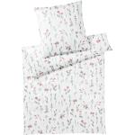 Reduzierte Rosa Elegante bügelfreie Bettwäsche mit Insekten-Motiv aus Baumwolle trocknergeeignet 135x200 