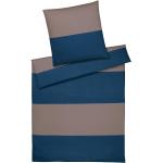 Taupefarbene Elegante Satinbettwäsche mit Reißverschluss aus Mako-Satin 220x200 