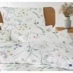 Weiße Elegante Seidenbettwäsche mit Reißverschluss aus Baumwolle 135x200 
