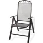 Anthrazitfarbene DEMA Vertriebs GmbH Gartenstühle Metall lackiert Breite 50-100cm, Höhe 100-150cm, Tiefe 50-100cm 