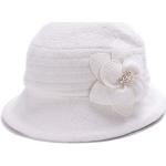Reduzierte Elfenbeinfarbene Elegante Trilbies & Fedora-Hüte für Damen Einheitsgröße für den für den Winter 