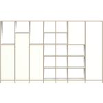 Weiße Pickawood Wohnzimmerschränke matt aus Massivholz mit Schublade Breite 300-350cm, Höhe 300-350cm, Tiefe 0-50cm 