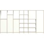 Weiße Pickawood Wohnzimmerschränke matt aus Massivholz mit Schublade Breite 150-200cm, Höhe 350-400cm, Tiefe 0-50cm 