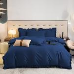 Reduzierte Dunkelblaue Bettwäsche Sets & Bettwäsche Garnituren mit Reißverschluss aus Baumwolle maschinenwaschbar 155x220 2-teilig für den für den Frühling 