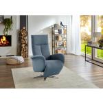 Blaue Sit & More Fernsehsessel elektrisch Breite 50-100cm, Höhe 50-100cm 