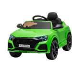 Grüne Audi Elektroautos für Kinder aus Kunstleder 