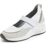 Weiße Slipper in Komfortweite aus Nappaleder mit herausnehmbarem Fußbett für Damen Größe 37 