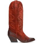 Elena Iachi, Vintage Leder Texanische Stiefel Red, Damen, Größe: 36 EU