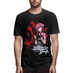 Elfen Lied Anime T-Shirt Graphic Mens Black Printed Tee Top XXL