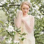 Cremefarbene Elegante Bio Brautjungfernkleider aus Leinen für Damen 