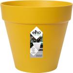 Ockerfarbene Industrial 30 cm Elho Loft Urban Runde Pflanzkübel & Blumentöpfe 30 cm aus Kunststoff mit Wasserspeicher 