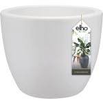 Weiße 49 cm Elho Pure Soft Runde Pflanzkübel & Blumentöpfe 49 cm aus Kunststoff Indoor 