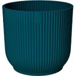 Blaue Moderne 23 cm Runde Pflanzkübel & Blumentöpfe 23 cm aus Kunststoff Indoor 