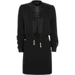 Reduzierte Schwarze Elegante Elisabetta Franchi Mini Stehkragen Minikleider & kurze Kleider mit Reißverschluss aus Viskose für Damen Größe S 