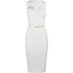Reduzierte Weiße Elegante Elisabetta Franchi Midi Bandage-Kleider & Bodycon-Kleider mit Reißverschluss aus Polyester enganliegend für Damen Größe S 
