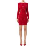Elisabetta Franchi, Long Sleeved Dress with Chain