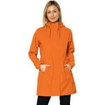 Orange Elegante Wasserdichte Atmungsaktive Elkline Maxi Nachhaltige Kapuzenmäntel aus Fleece mit Kapuze für Damen Größe XL für den für den Winter 