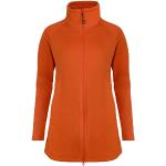 Orange Sportliche Wasserdichte Atmungsaktive Elkline Nachhaltige Stehkragen Regenmäntel aus Fleece für Damen Größe XS 