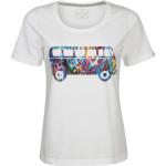Weiße Elkline Volkswagen / VW Bulli / T1 Bio Nachhaltige T-Shirts für Damen Größe S 