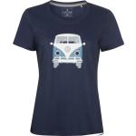 Dunkelblaue Elkline Bio Nachhaltige T-Shirts für Damen Größe L 