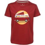 Rote Kurzärmelige Elkline Volkswagen / VW Bulli / T1 Nachhaltige Rundhals-Ausschnitt Printed Shirts für Kinder & Druck-Shirts für Kinder aus Baumwolle 
