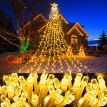 Reduzierte Sterne LED Lichterketten mit Weihnachts-Motiv mit Timer 