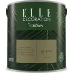 ELLE DECORATION by Crown Premium Matt Wandfarbe 2,5 L Farbwahl, Farbe:No.368 Go Green