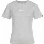 Graue Kurzärmelige ellesse T-Shirts aus Baumwolle für Damen Größe XS 