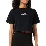 Ellesse Damen Fireball Crop T-shirt, Schwarz, 36 EU