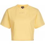 Gelbe Kurzärmelige ellesse T-Shirts aus Baumwolle für Damen Größe M 
