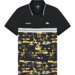 Schwarze ellesse Herrenpoloshirts & Herrenpolohemden mit Knopf aus Polyester Größe S 