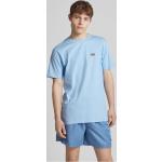 Hellblaue Unifarbene ellesse T-Shirts aus Baumwolle für Herren Größe XL 