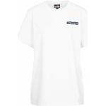 Weiße Oversize Kurzärmelige ellesse T-Shirts aus Baumwolle für Damen Größe XS 
