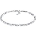 Silberne Elli Tennisarmbänder glänzend aus Silber für Damen 