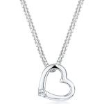 Reduzierte Silberne Elli Silberketten mit Namen glänzend aus Silber für Damen zum Valentinstag 