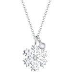 Silberne Elli Mondstein Ketten mit Weihnachts-Motiv aus Kristall für Damen 