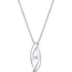 Silberne Elegante Infinity Ketten & Unendlich Ketten mit Diamant handgemacht für Damen 