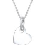 Silberne Elegante Silberketten mit Namen Glänzende aus Silber mit Diamant für Damen zum Valentinstag 